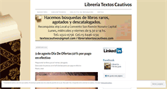 Desktop Screenshot of libreriatextoscautivos.com